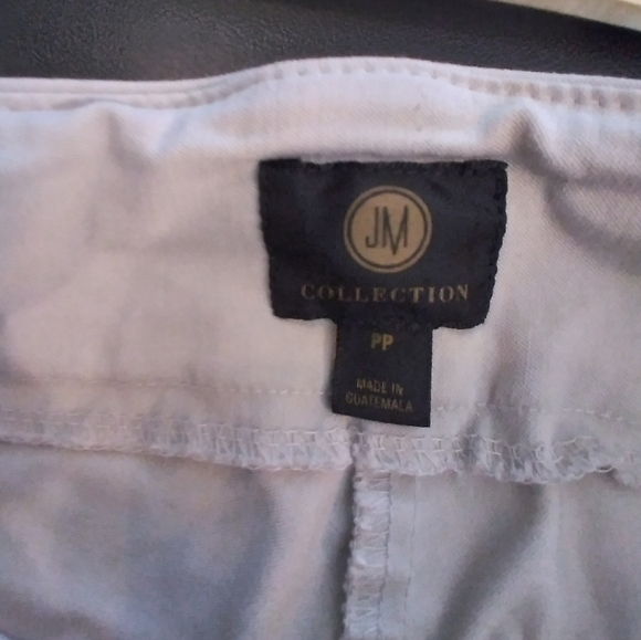 JM Collection 2 Pair Womens Dress Stretchy Pants Pull On Blue And Beige Size PP - Picture 5 of 14
